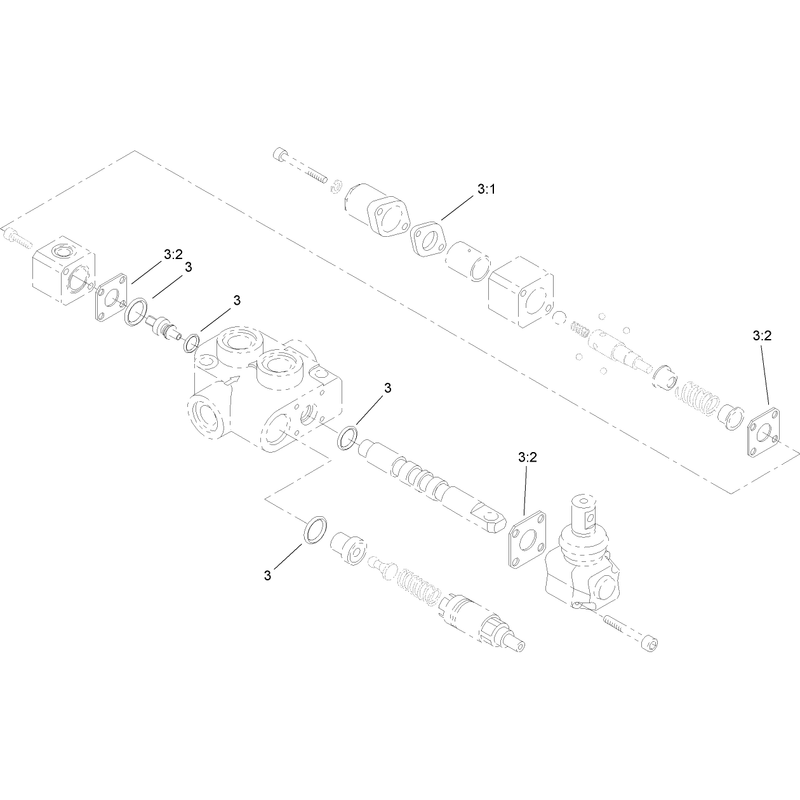 Auxiliary Hydraulic Valve Assembly No 99-3077