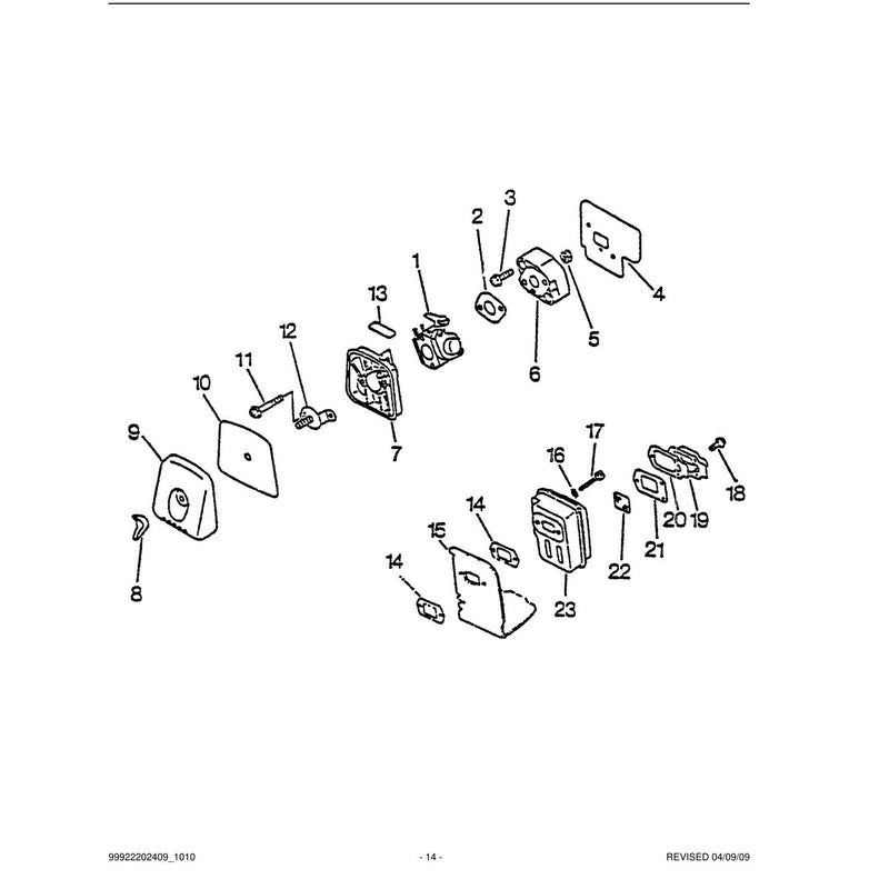 Intake, Exhaust, Air Cleaner