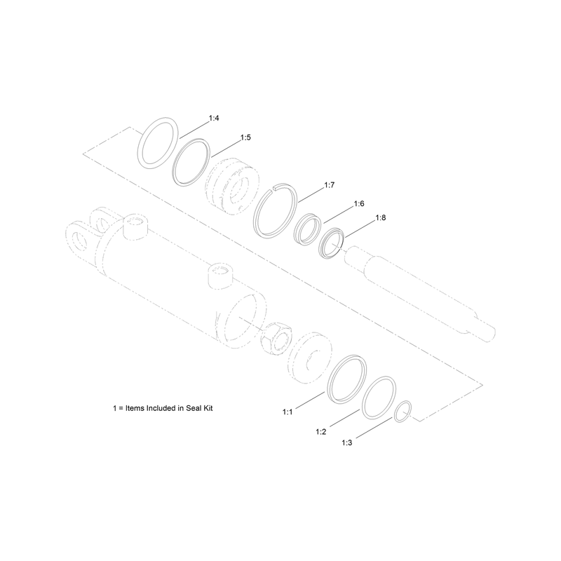 Hydraulic Cylinder Assembly No AU8HC20005