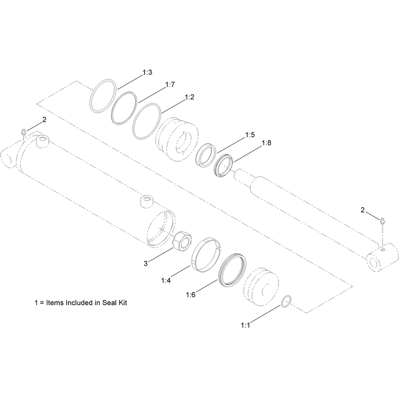 Hydraulic Cylinder Assembly No 127-0913