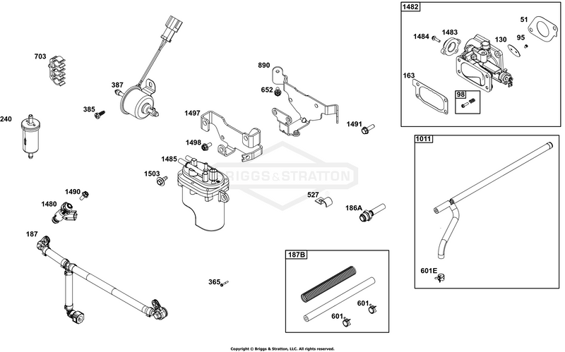 Throttle Body and Fuel Supply Group