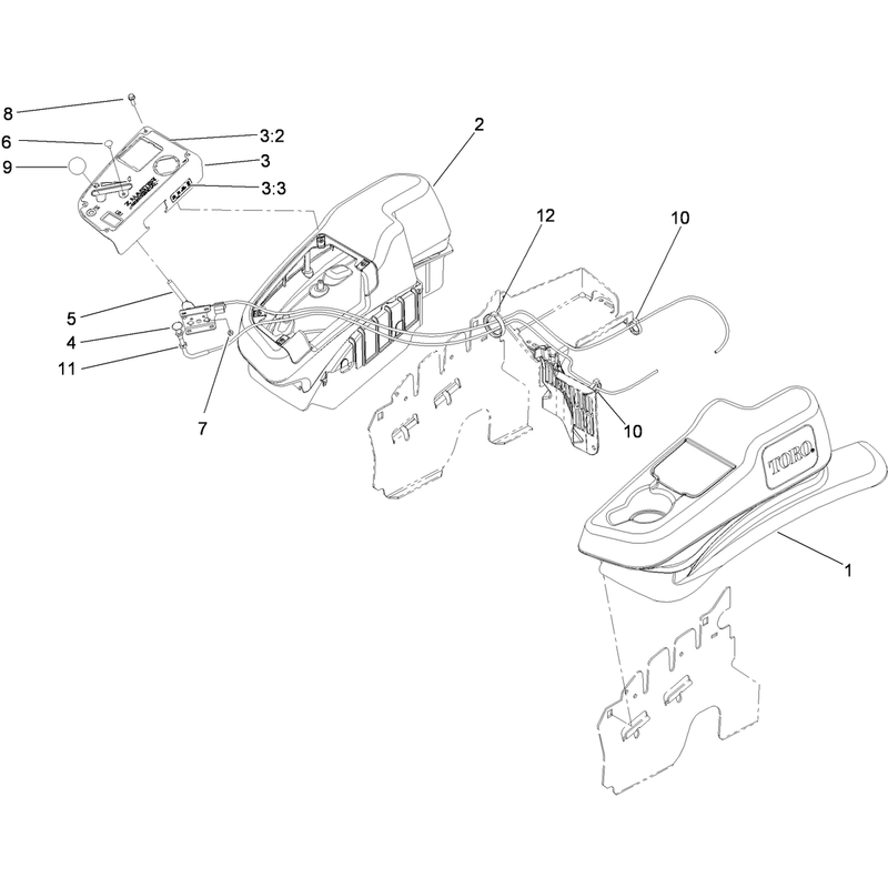 Fender, Console and Control Assembly
