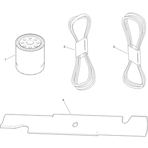 MVP Filter Belt and Blade Kit No 127-1646