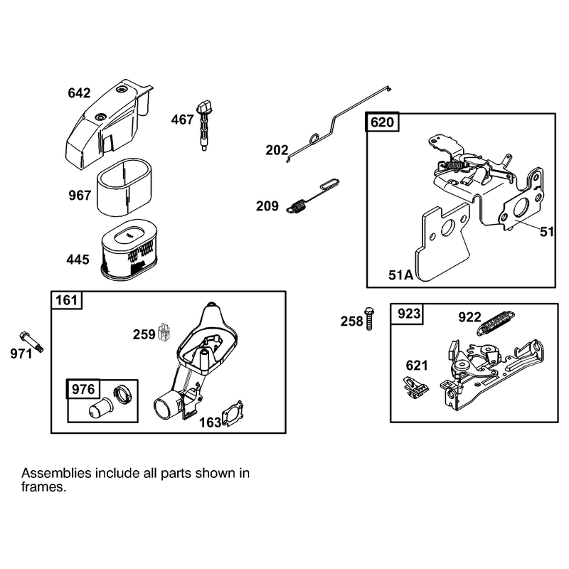 Air Cleaner Assembly Engine GTS 200