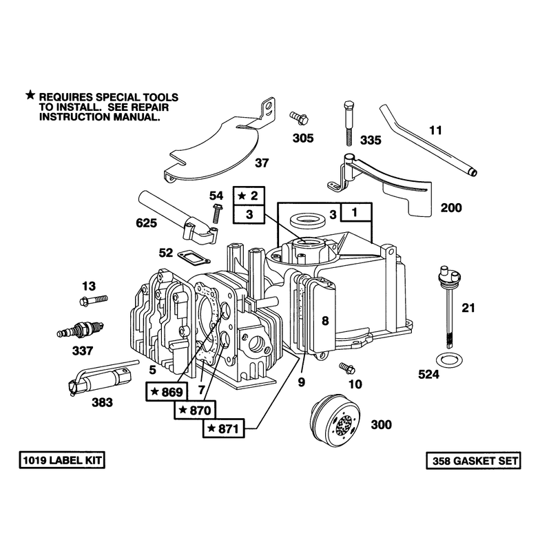 Engine Briggs and Stratton Model 95902-3153-01