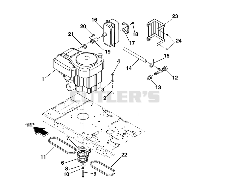 Engine, Exhaust And Belts