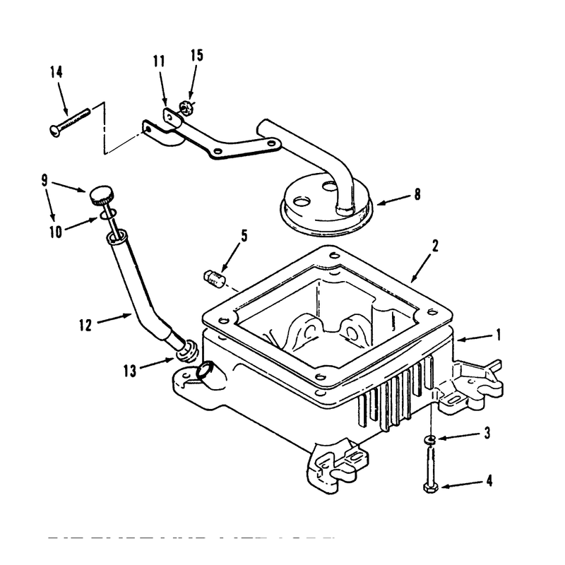 Oil Base and Fill Tube and Bracket