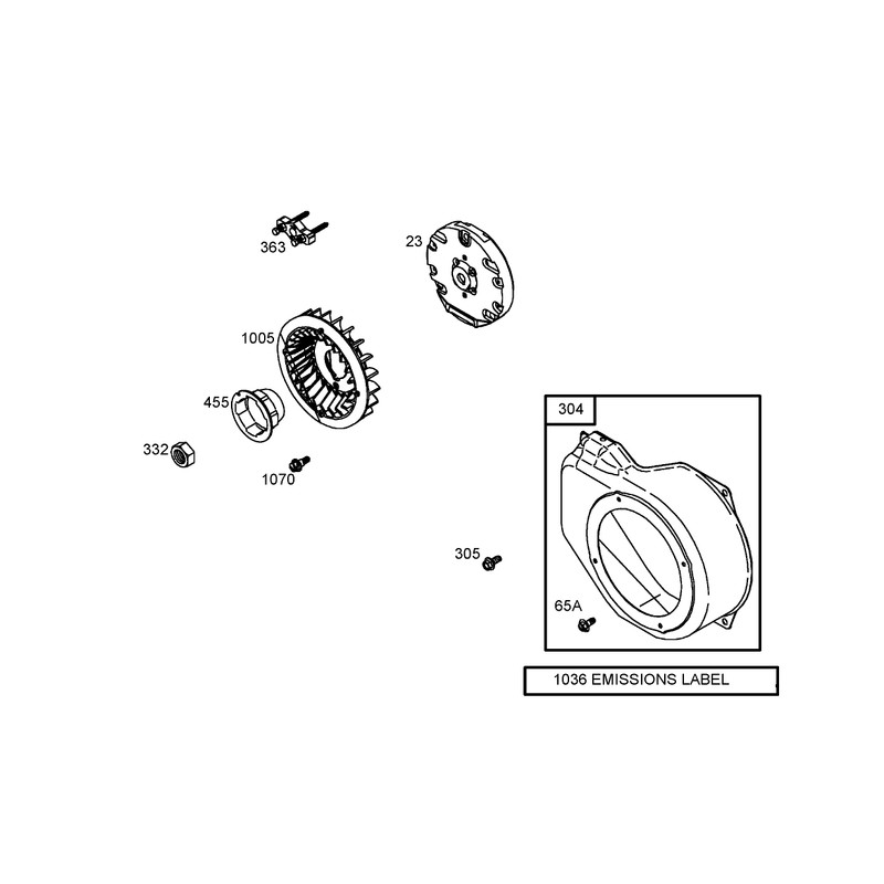 Blower Housing Assembly Briggs and Stratton 126302-0245-E1