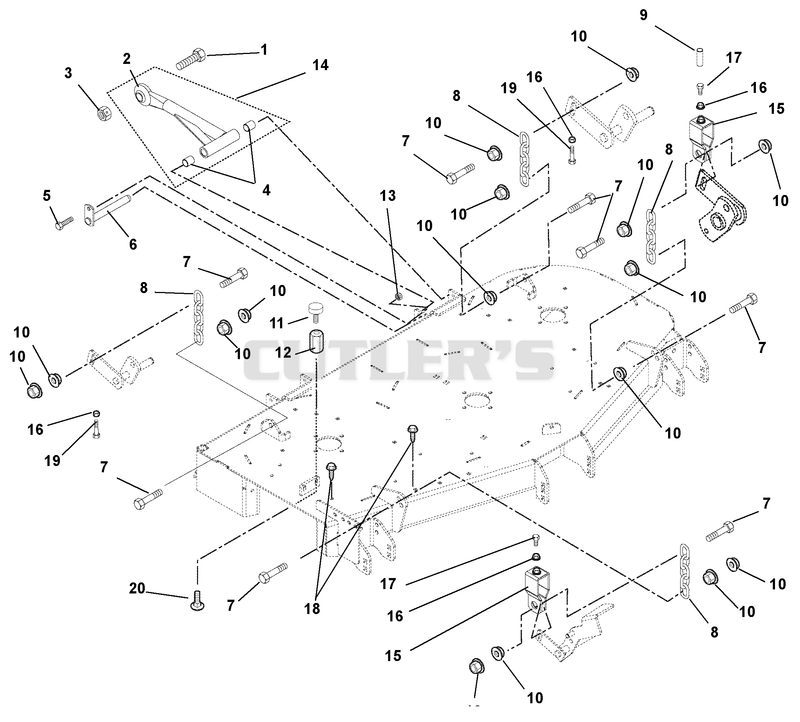 Mounting Arms, Link Chains & Deck Bumpers