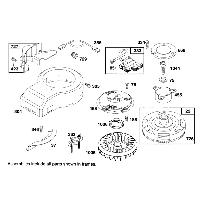 Engine Briggs and Stratton Model 28m707-0122-01