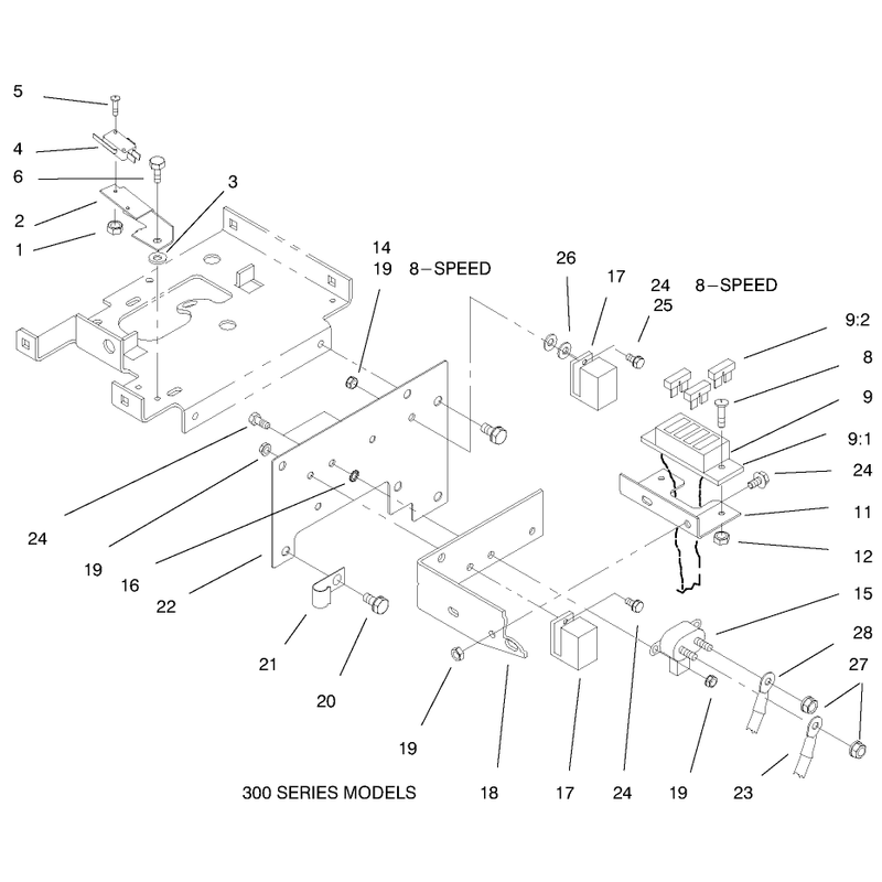 Hoodstand Electrical Housing and Wire Harness