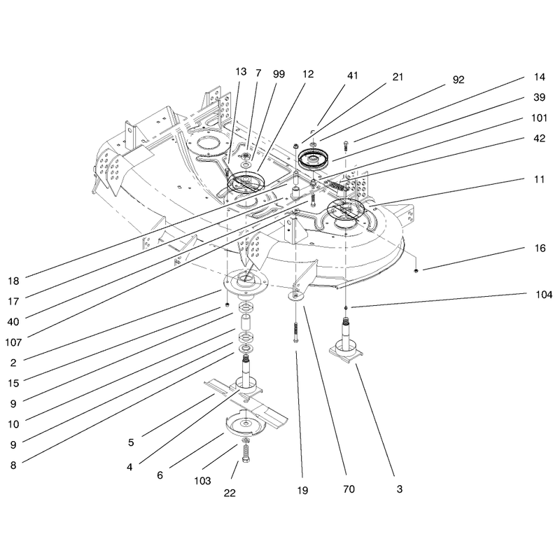 Spindle Asm and Idlers