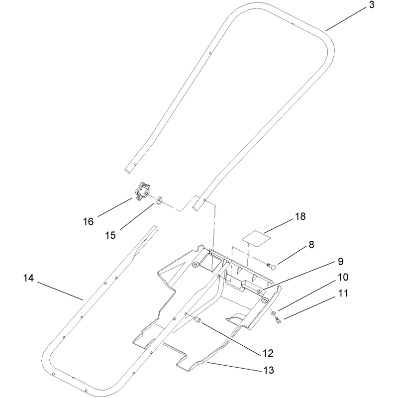 Handle and Lower Shroud Assembly