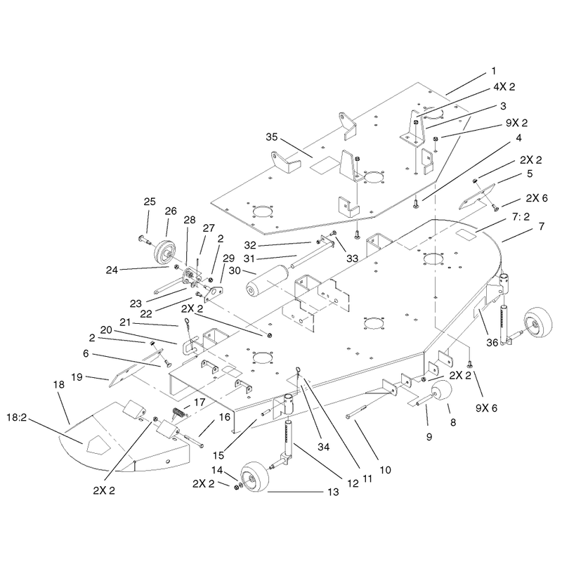 Deck, Plate and Chute Assembly