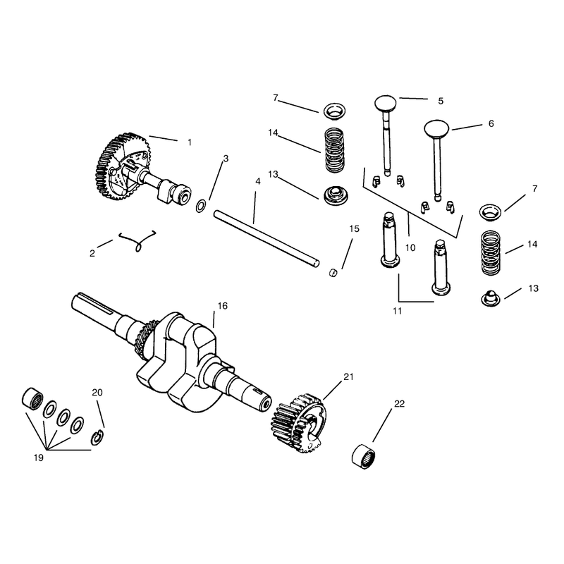 Camshaft Crankshaft and Valves