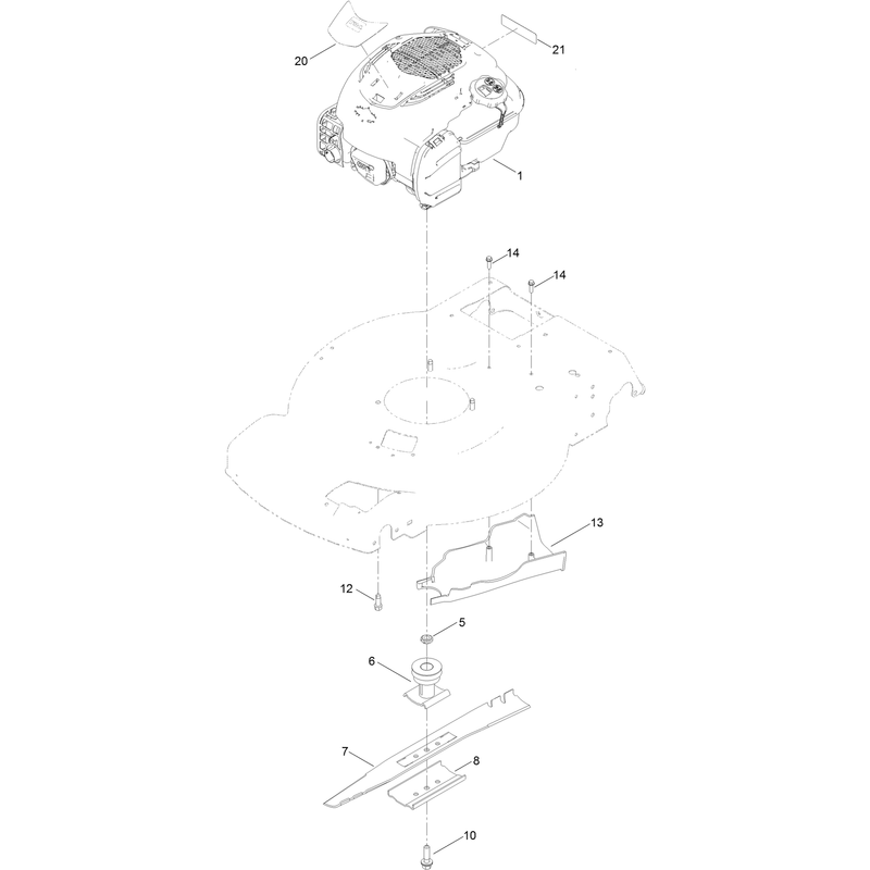 Engine and Blade Assembly