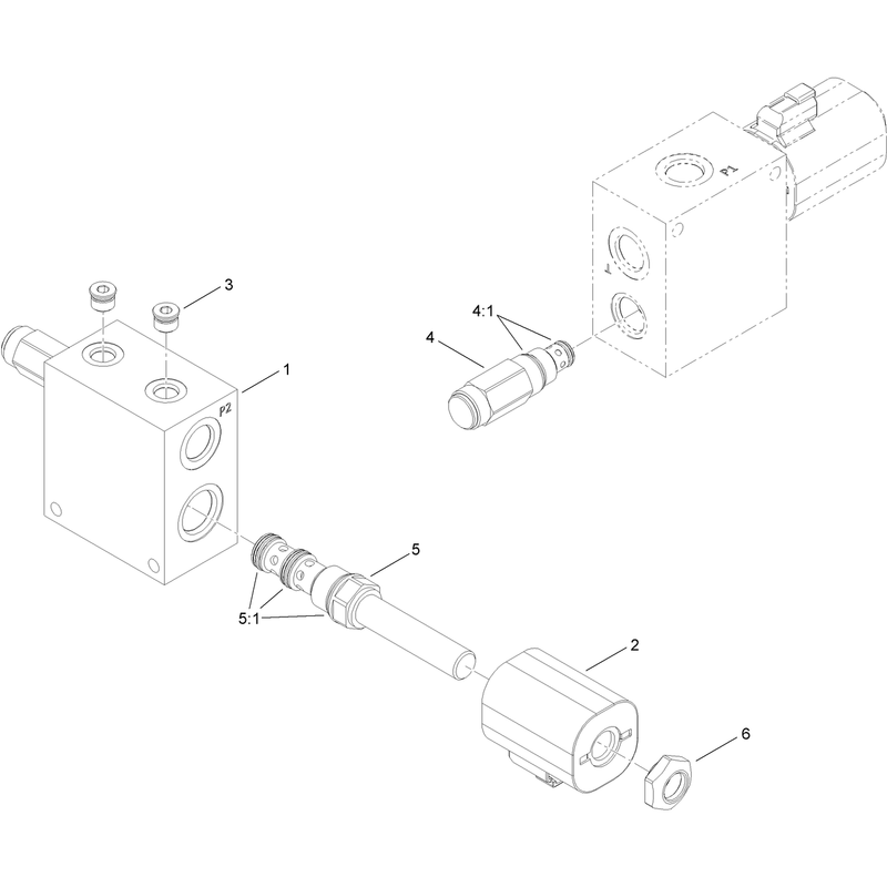 3 Way Hydraulic Plow Valve Assembly No. AU106887