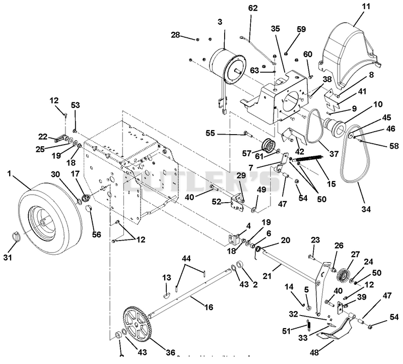 Drive Motor And Belt Drive