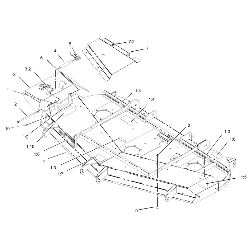 Deck Assembly No 105-1698