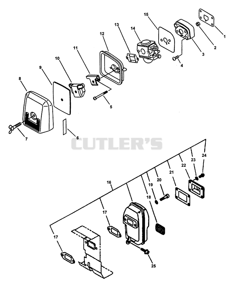 Intake, Air Cleaner, Muffler
