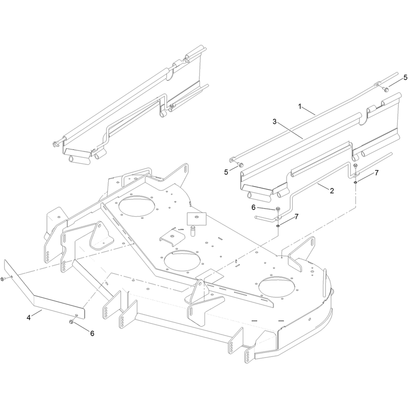 54 Inch Deck and Guard Assembly
