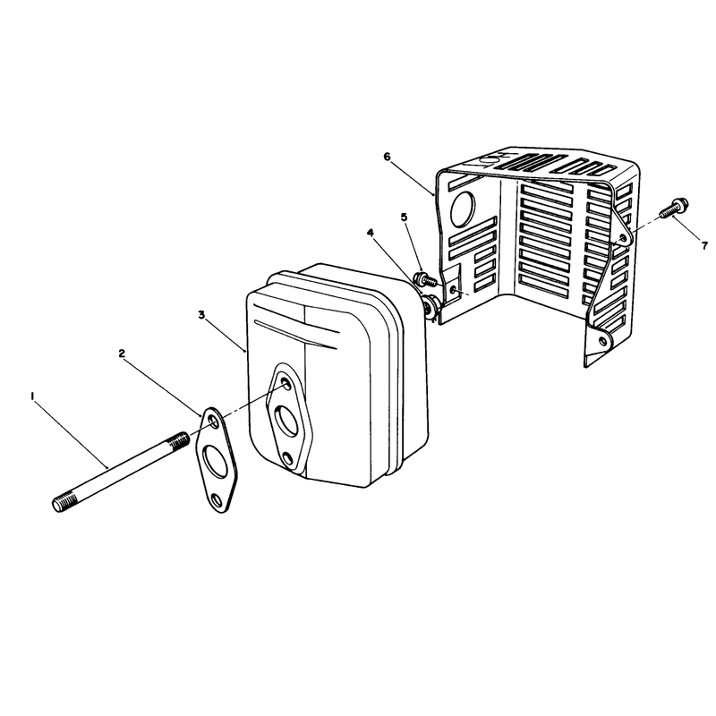 Muffler Assembly Model No Vmf5 and Vmg6
