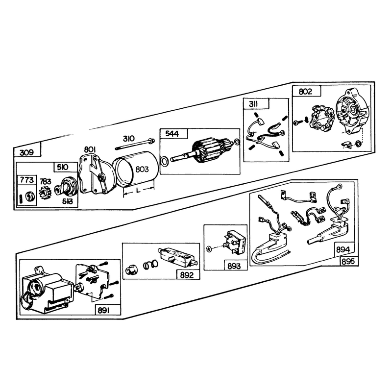 Starter Motor Kit Model No. 37-4630 (optional)