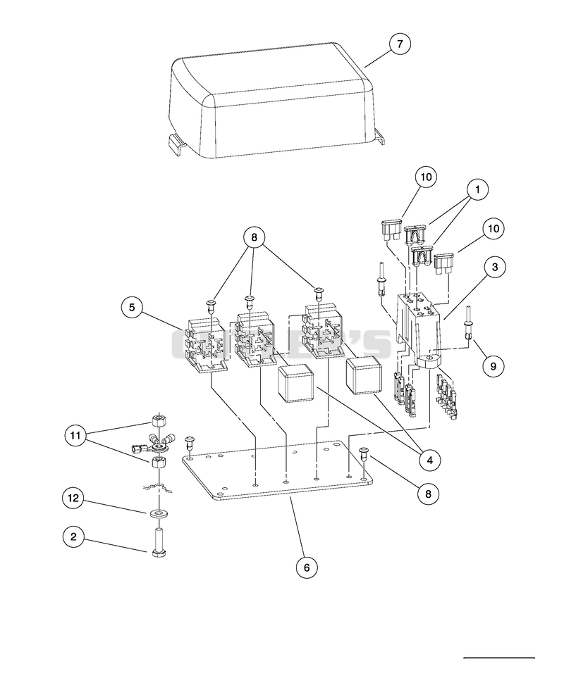 Electrical Component Box, Gasoline Vehicles