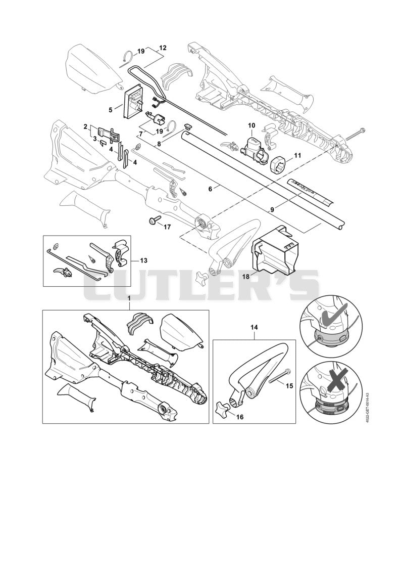 Handle housing from Serial number 9xxxxxxxx