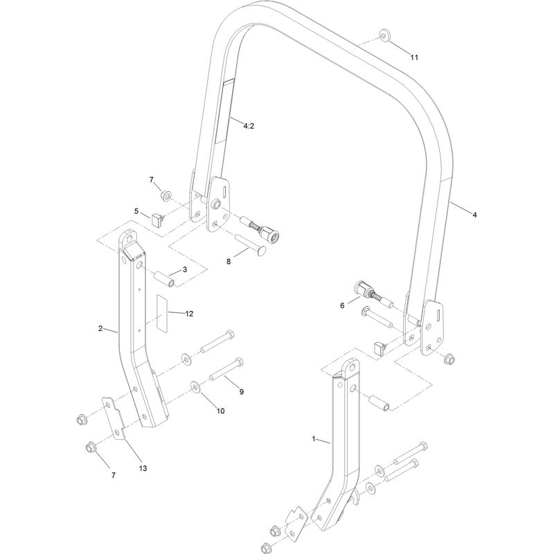 Roll Over Protection System Assembly No 116-0230
