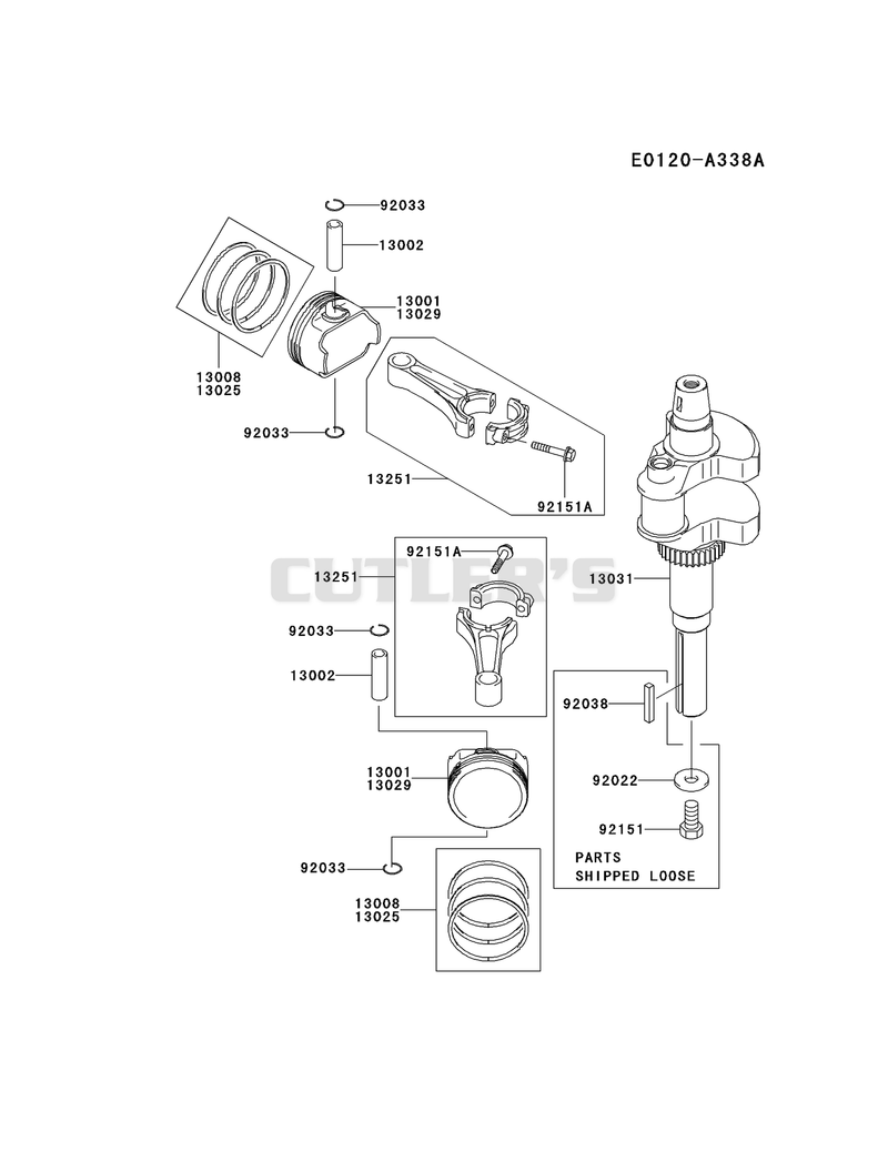 PISTON/CRANKSHAFT