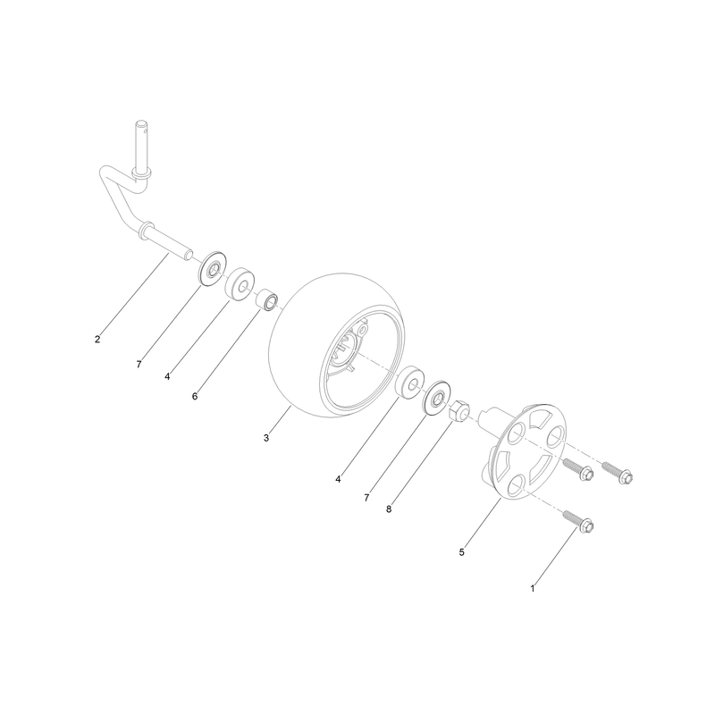 Caster Wheel Assembly No 163-1920