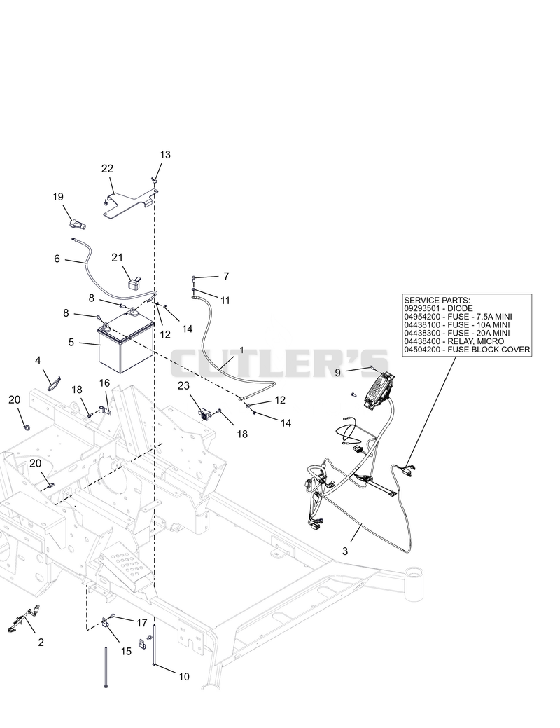 Electrical – Full Suspension Seat – Non-EFI