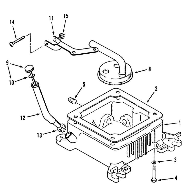 Oil Base and Fill Tube and Bracket