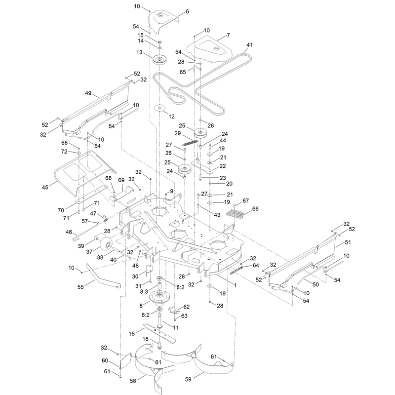 48in Deck Assembly