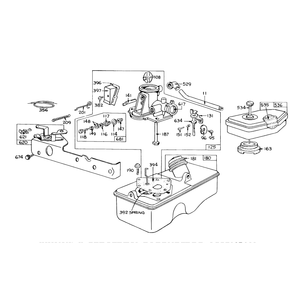 Briggs and Stratton Carburetor Assembly Model 390064 for 19in Hand Propelled Model 16073