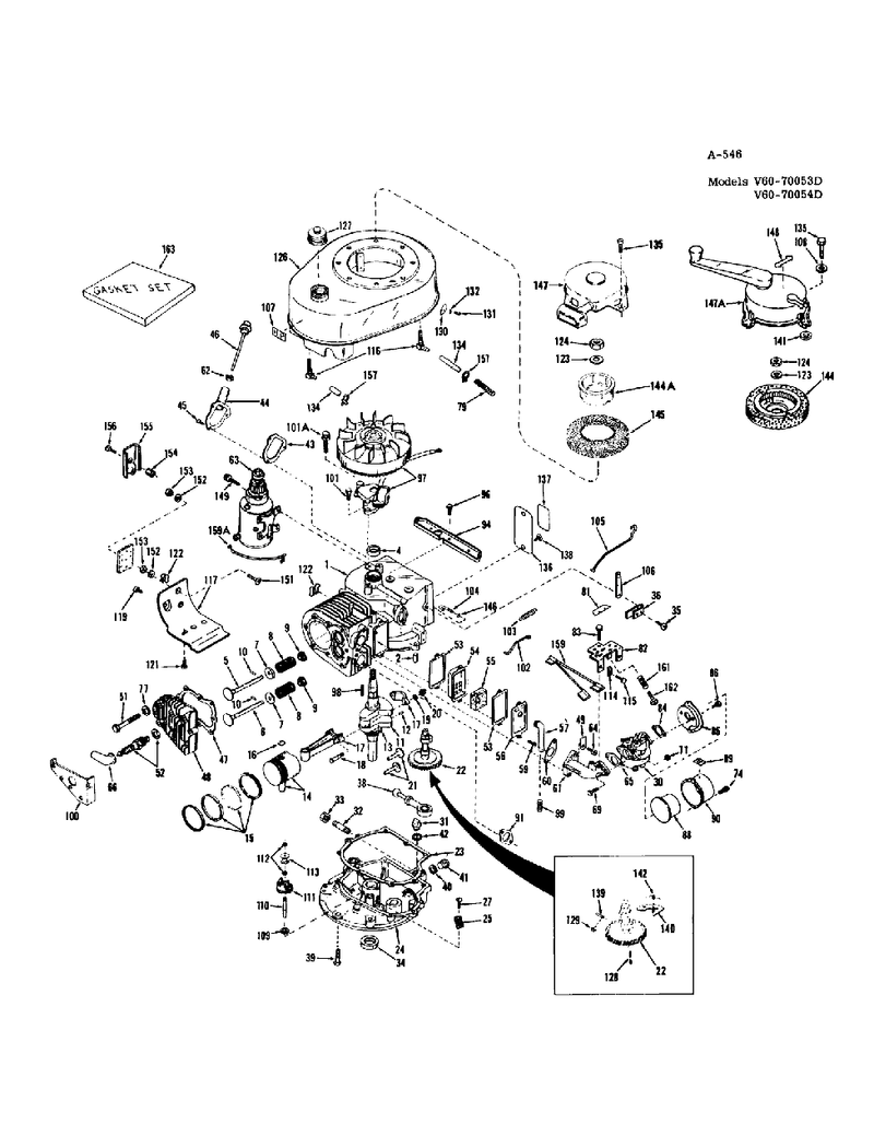 Engine No V60 70053D Impulse Start And No V60 70054D Cont