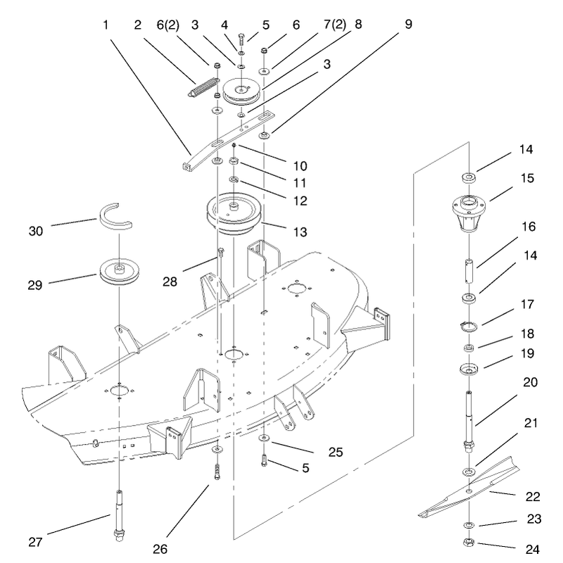 Spindle And Blade Assembly