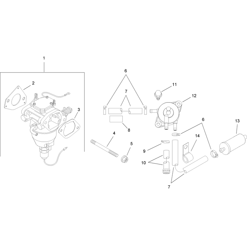 Fuel System Assembly Kohler SV730-0018