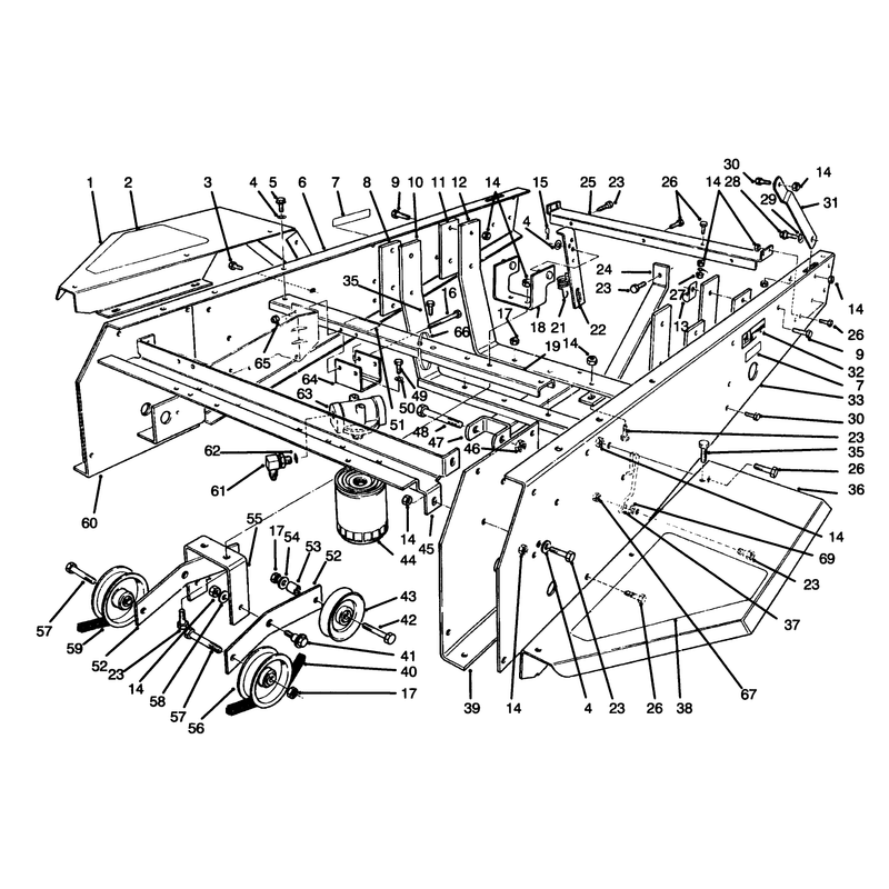 Frame and Jackshaft Assembly