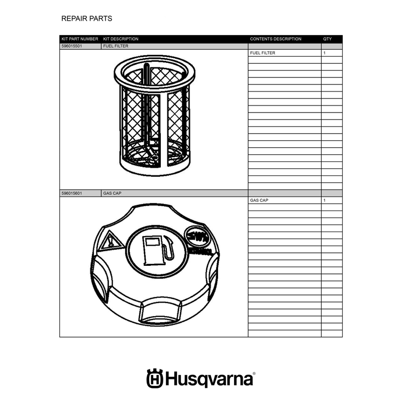 FUEL TANK PARTS