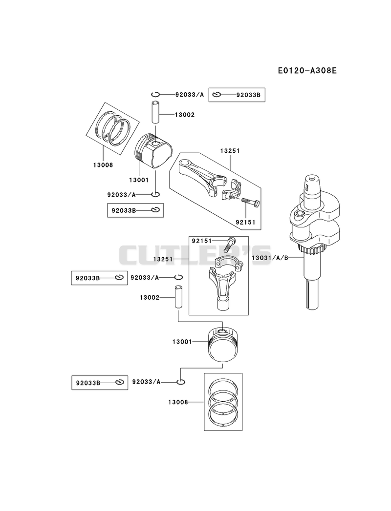 PISTON/CRANKSHAFT