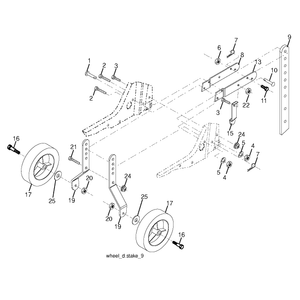 WHEEL AND DEPTH STAKE ASSEMBLY