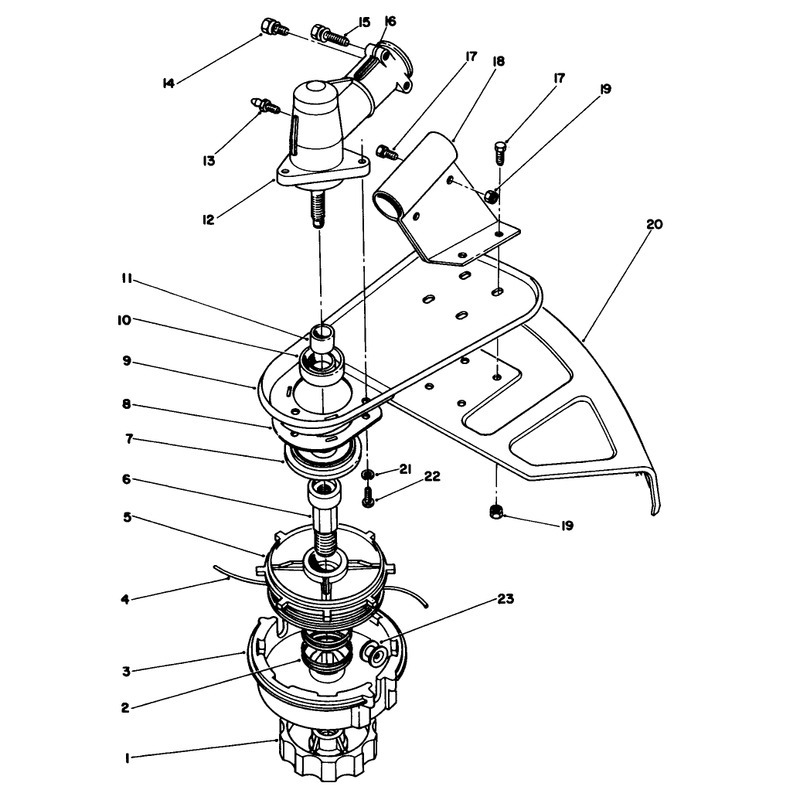 Trimmer Head & Gear Box Assembly