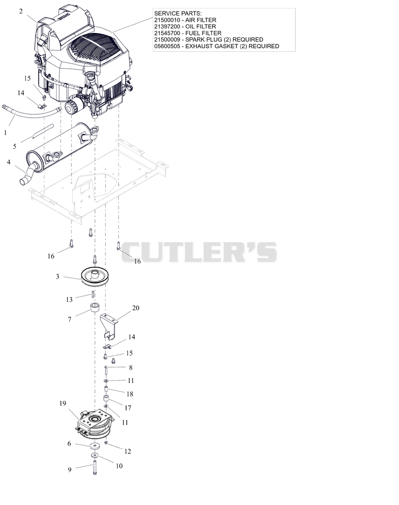 Engine - Kohler ZT740