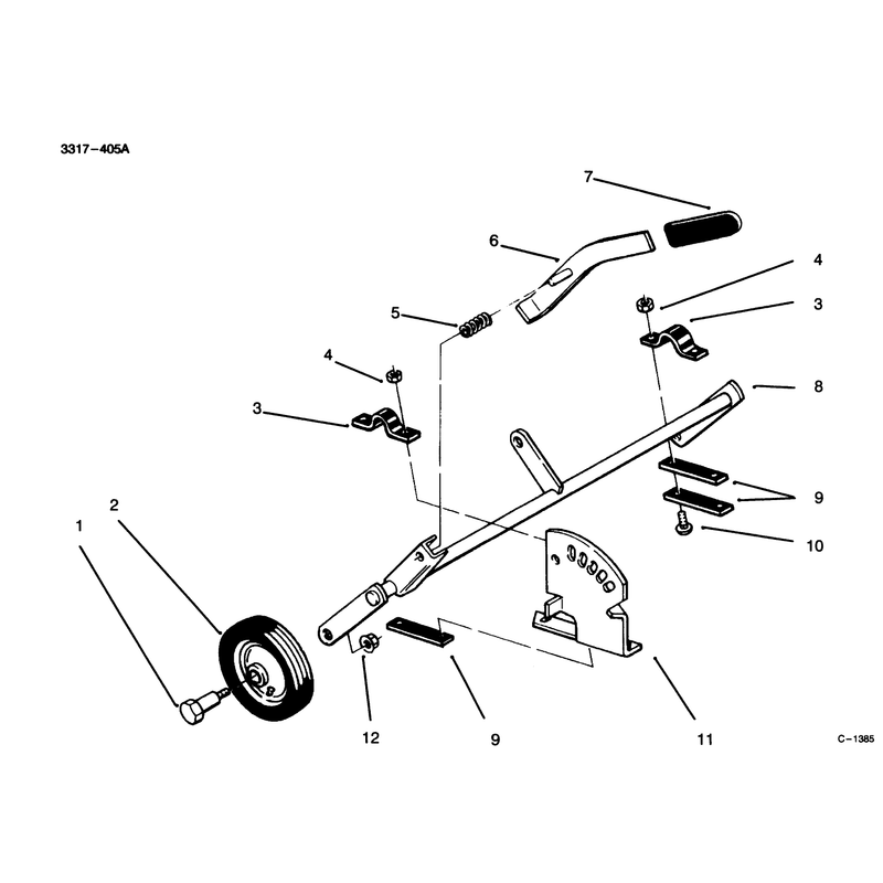Height Of Cut Adjustment Lever