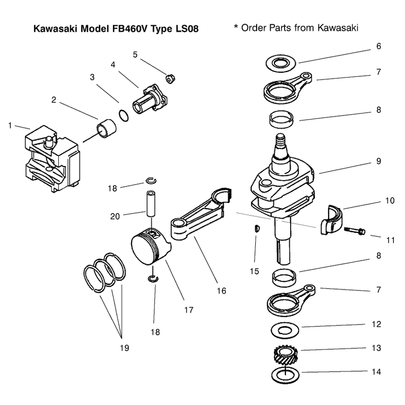Pistoncrankshaft