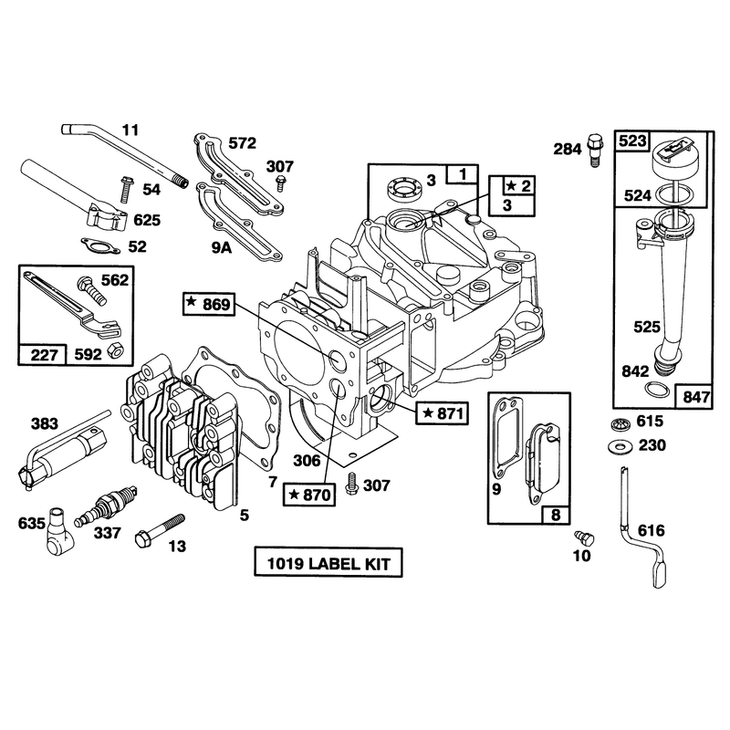 Engine Briggs and Stratton Model 12f802-0667-01