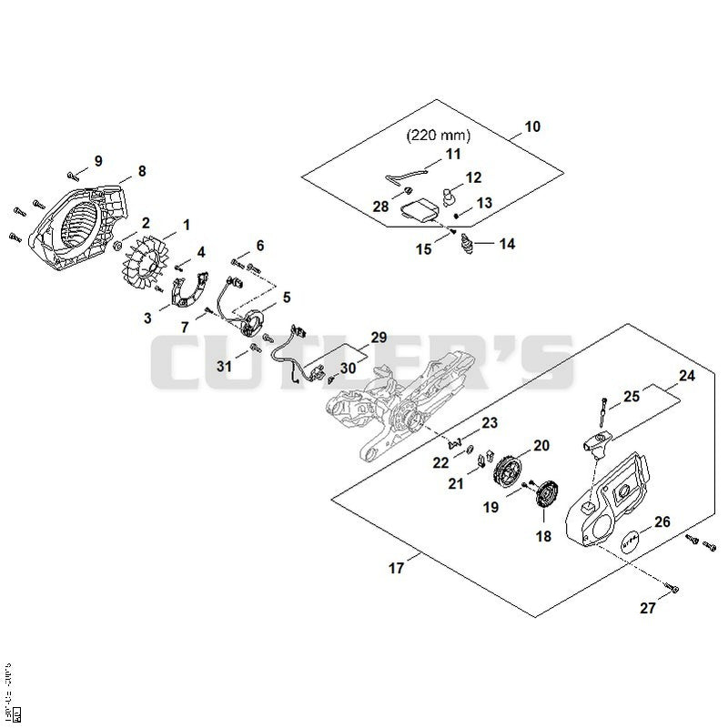 Ignition system, Rewind starter