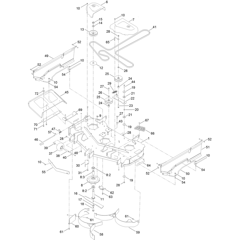 48 Inch Deck Assembly